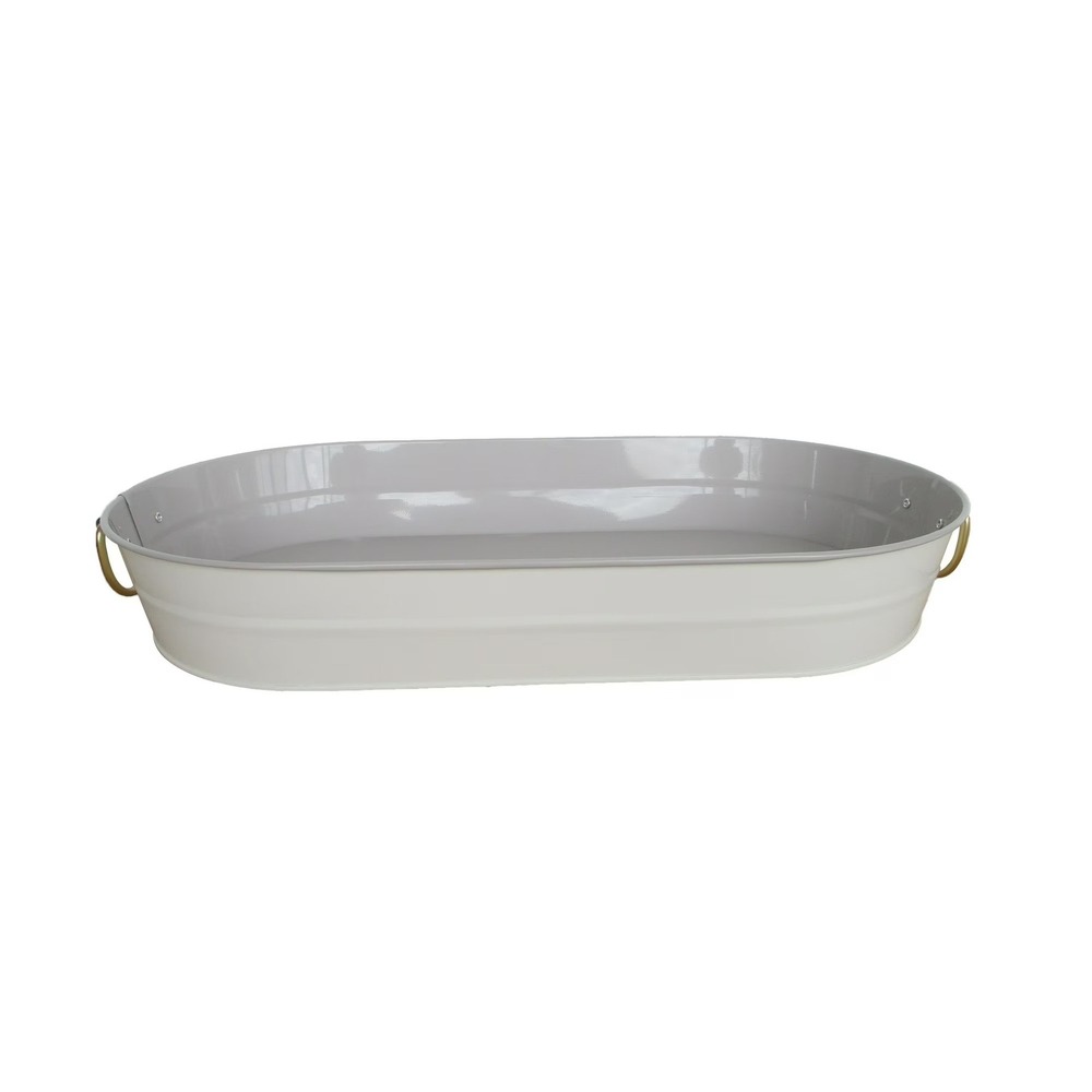 Better Homes & Gardens 2-Tone Galvanized Oval Tray‎